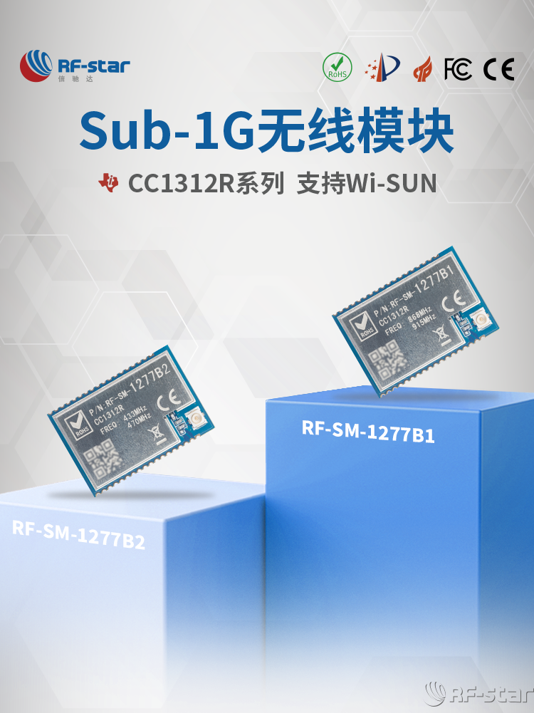 CC1312R系列Sub-1G無線模塊產(chǎn)品